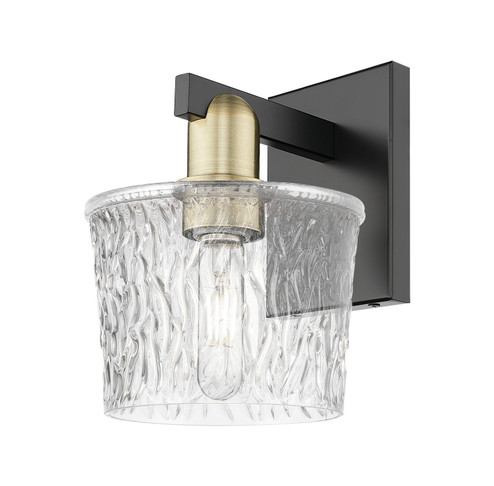 Arcadia One Light Wall Sconce in Black Antique Brass (405|7161WBABG402)