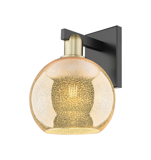 Arcadia One Light Wall Sconce in Black Antique Brass (405|7161WBABG1288)