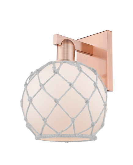 Arcadia One Light Wall Sconce in Antique Copper (405|7161WACG1218RW)