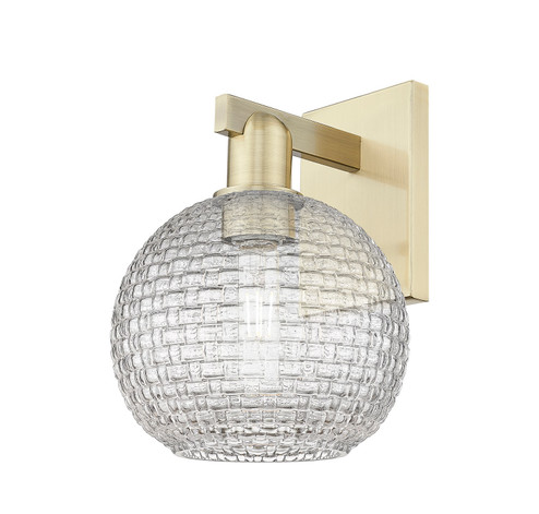 Arcadia One Light Wall Sconce in Antique Brass (405|7161WABG122C8CL)