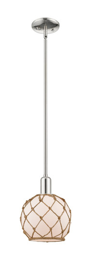 Arcadia One Light Mini Pendant in Polished Nickel (405|7161SPNG1218RB)
