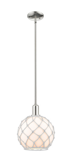 Arcadia One Light Mini Pendant in Polished Nickel (405|7161SPNG12110RB)