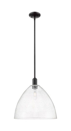 Arcadia One Light Mini Pendant in Matte Black (405|7161SBKGBD164)