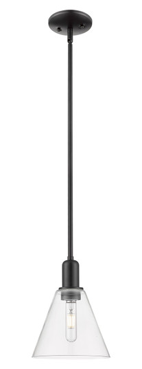 Arcadia One Light Mini Pendant in Matte Black (405|7161SBKGBC82)