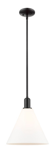 Arcadia One Light Mini Pendant in Matte Black (405|7161SBKGBC121)