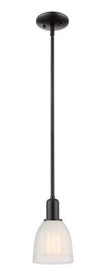 Arcadia One Light Mini Pendant in Matte Black (405|7161SBKG441)