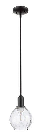 Arcadia One Light Mini Pendant in Matte Black (405|7161SBKG362)