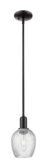 Arcadia One Light Mini Pendant in Matte Black (405|7161SBKG292)