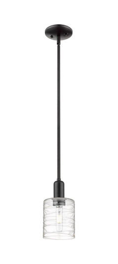 Arcadia One Light Mini Pendant in Matte Black (405|7161SBKG1113)