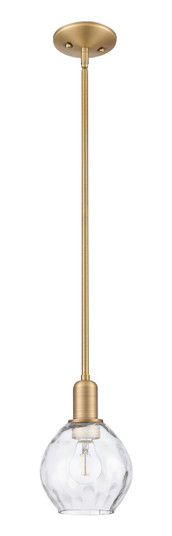 Arcadia One Light Mini Pendant in Brushed Brass (405|7161SBBG362)