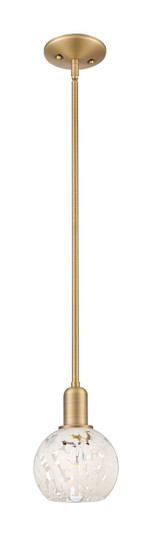 Arcadia One Light Mini Pendant in Brushed Brass (405|7161SBBG12166WM)