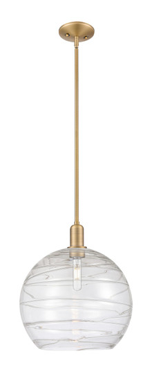 Arcadia One Light Mini Pendant in Brushed Brass (405|7161SBBG121314CL)
