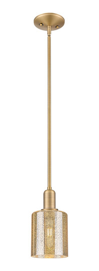 Arcadia One Light Mini Pendant in Brushed Brass (405|7161SBBG116)