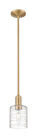 Arcadia One Light Mini Pendant in Brushed Brass (405|7161SBBG1113)