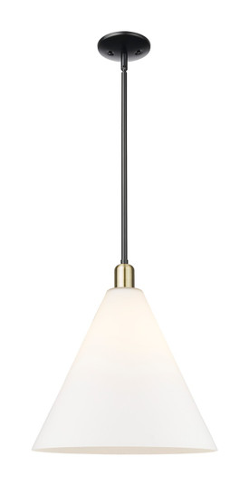 Arcadia One Light Mini Pendant in Black Antique Brass (405|7161SBABGBC161)
