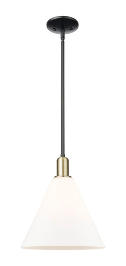 Arcadia One Light Mini Pendant in Black Antique Brass (405|7161SBABGBC121)
