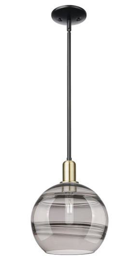 Arcadia One Light Mini Pendant in Black Antique Brass (405|7161SBABG55610SM)