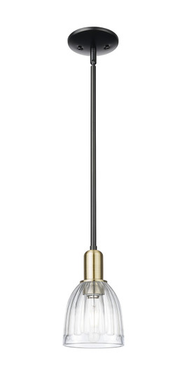 Arcadia One Light Mini Pendant in Black Antique Brass (405|7161SBABG442)