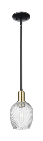 Arcadia One Light Mini Pendant in Black Antique Brass (405|7161SBABG292)