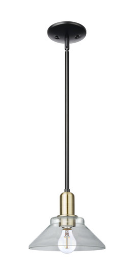 Arcadia One Light Mini Pendant in Black Antique Brass (405|7161SBABG132)