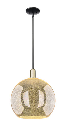 Arcadia One Light Mini Pendant in Black Antique Brass (405|7161SBABG12814)
