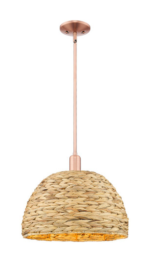 Arcadia One Light Mini Pendant in Antique Copper (405|7161SACRBD16NAT)
