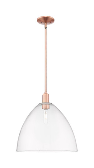 Arcadia One Light Mini Pendant in Antique Copper (405|7161SACGBD162)