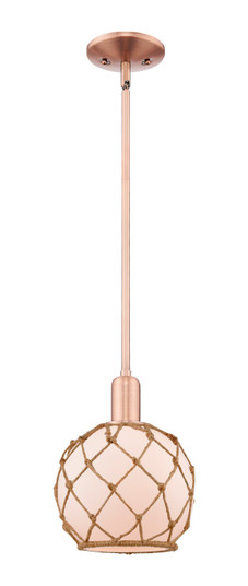 Arcadia One Light Mini Pendant in Antique Copper (405|7161SACG1218RB)