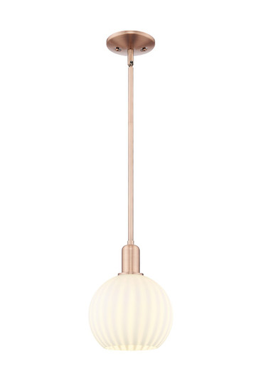 Arcadia One Light Mini Pendant in Antique Copper (405|7161SACG12178WV)