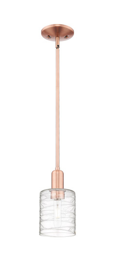 Arcadia One Light Mini Pendant in Antique Copper (405|7161SACG1113)