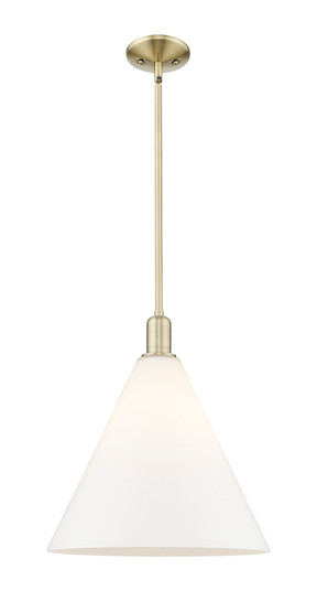 Arcadia One Light Mini Pendant in Antique Brass (405|7161SABGBC161)