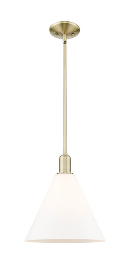 Arcadia One Light Mini Pendant in Antique Brass (405|7161SABGBC121)