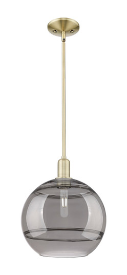 Arcadia One Light Mini Pendant in Antique Brass (405|7161SABG55612SM)