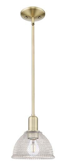 Arcadia One Light Mini Pendant in Antique Brass (405|7161SABG422)