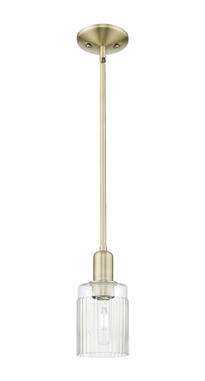 Arcadia One Light Mini Pendant in Antique Brass (405|7161SABG342)