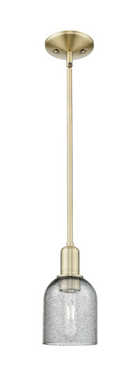 Arcadia One Light Mini Pendant in Antique Brass (405|7161SABG257)