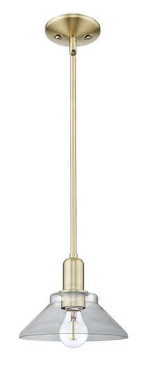 Arcadia One Light Mini Pendant in Antique Brass (405|7161SABG132)