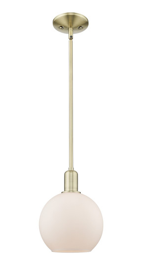 Arcadia One Light Mini Pendant in Antique Brass (405|7161SABG1218)