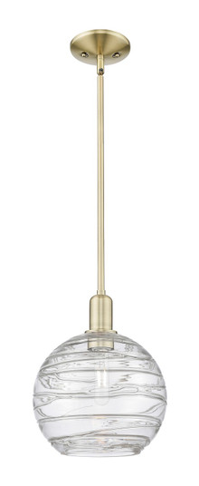 Arcadia One Light Mini Pendant in Antique Brass (405|7161SABG121310CL)