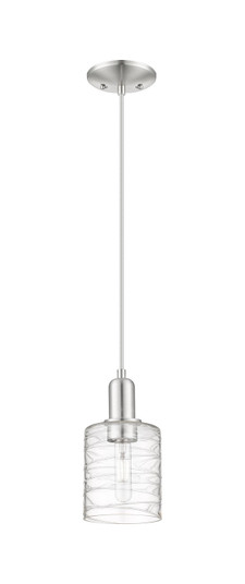 Arcadia One Light Mini Pendant in Brushed Satin Nickel (405|7161PSNG1113)
