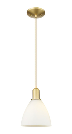 Arcadia One Light Mini Pendant in Satin Gold (405|7161PSGGBD751)