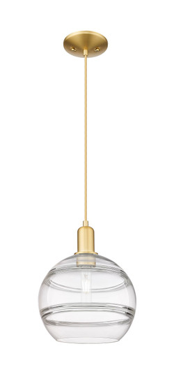 Arcadia One Light Mini Pendant in Satin Gold (405|7161PSGG55610CL)