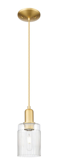 Arcadia One Light Mini Pendant in Satin Gold (405|7161PSGG342)