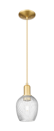 Arcadia One Light Mini Pendant in Satin Gold (405|7161PSGG292)