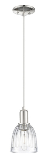 Arcadia One Light Mini Pendant in Polished Nickel (405|7161PPNG442)