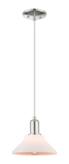 Arcadia One Light Mini Pendant in Polished Nickel (405|7161PPNG131)