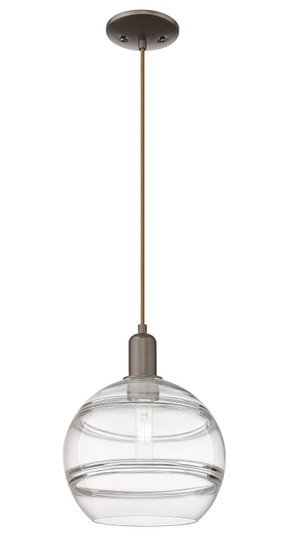 Arcadia One Light Mini Pendant in Oil Rubbed Bronze (405|7161POBG55610CL)