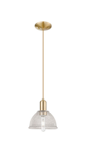 Arcadia One Light Mini Pendant in Champagne Bronze (405|7161PCBG422)