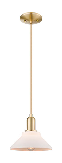 Arcadia One Light Mini Pendant in Champagne Bronze (405|7161PCBG131)
