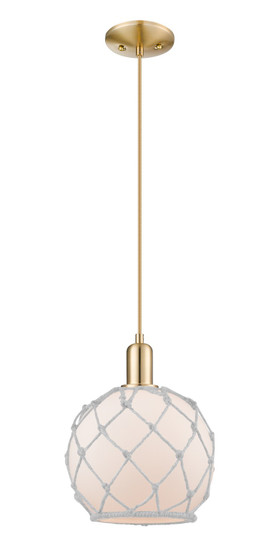 Arcadia One Light Mini Pendant in Champagne Bronze (405|7161PCBG1218RW)